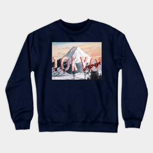 Tokyo Japan Mt Fuji Graphic Crewneck Sweatshirt